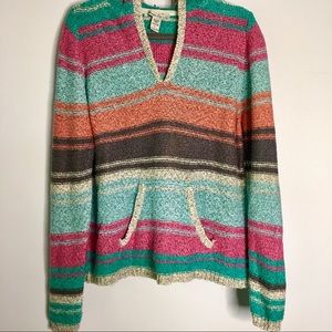 American Rag Striped Sweater Hoodie